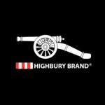 Highbury brand cannon logo